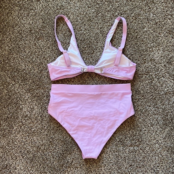 Pink Lily High Waisted Bikini, Top S, Bottom M - Picture 5 of 7